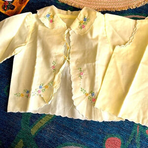 Vintage Baby Smock and Top with embroidery
